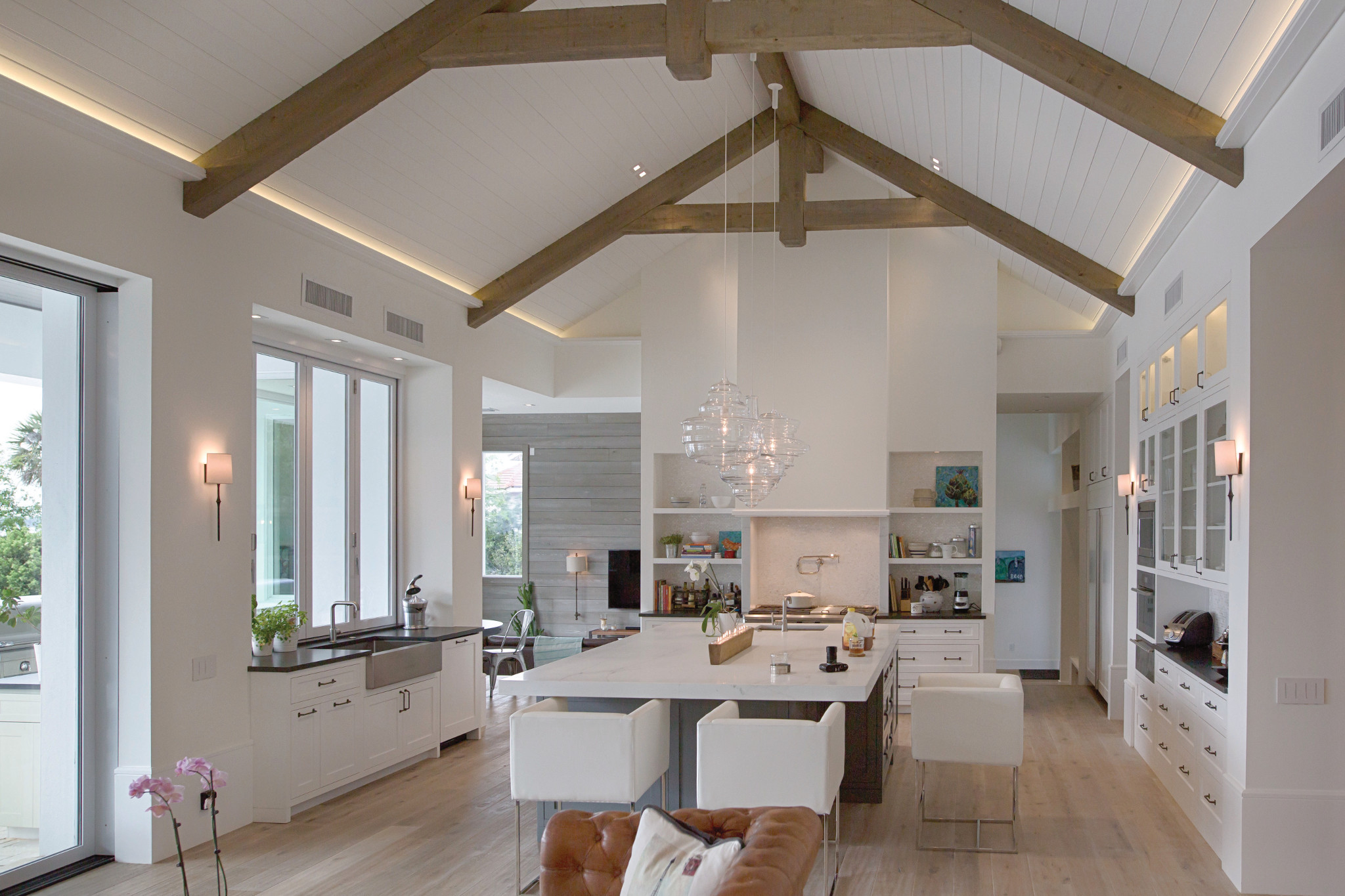 ketra lighting, kitchen, mansion